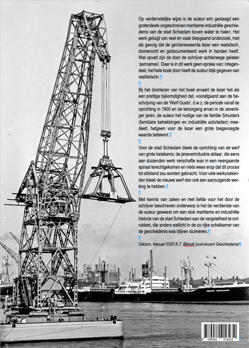 250421 Achterzijde van het boek Geschiedenis van Werf Gust
